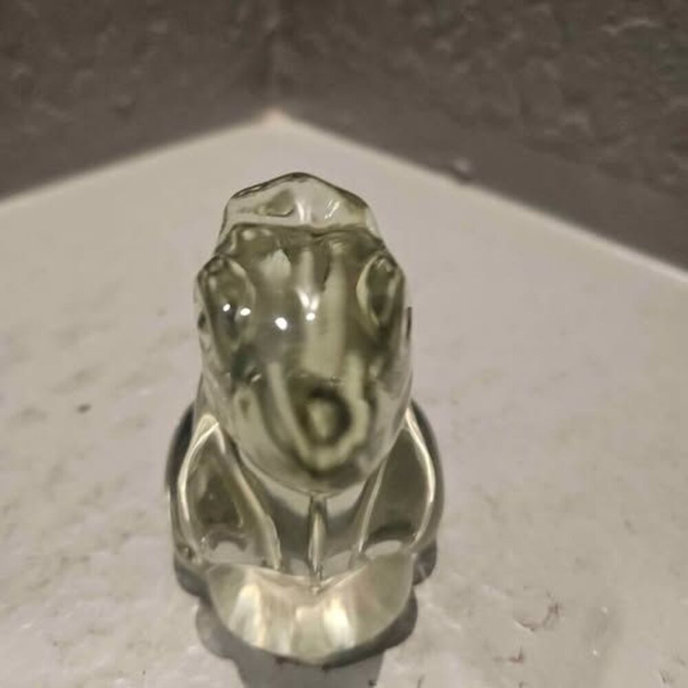 Clear Glass Rabbit Figurine Paperweight - Picture 2 of 7